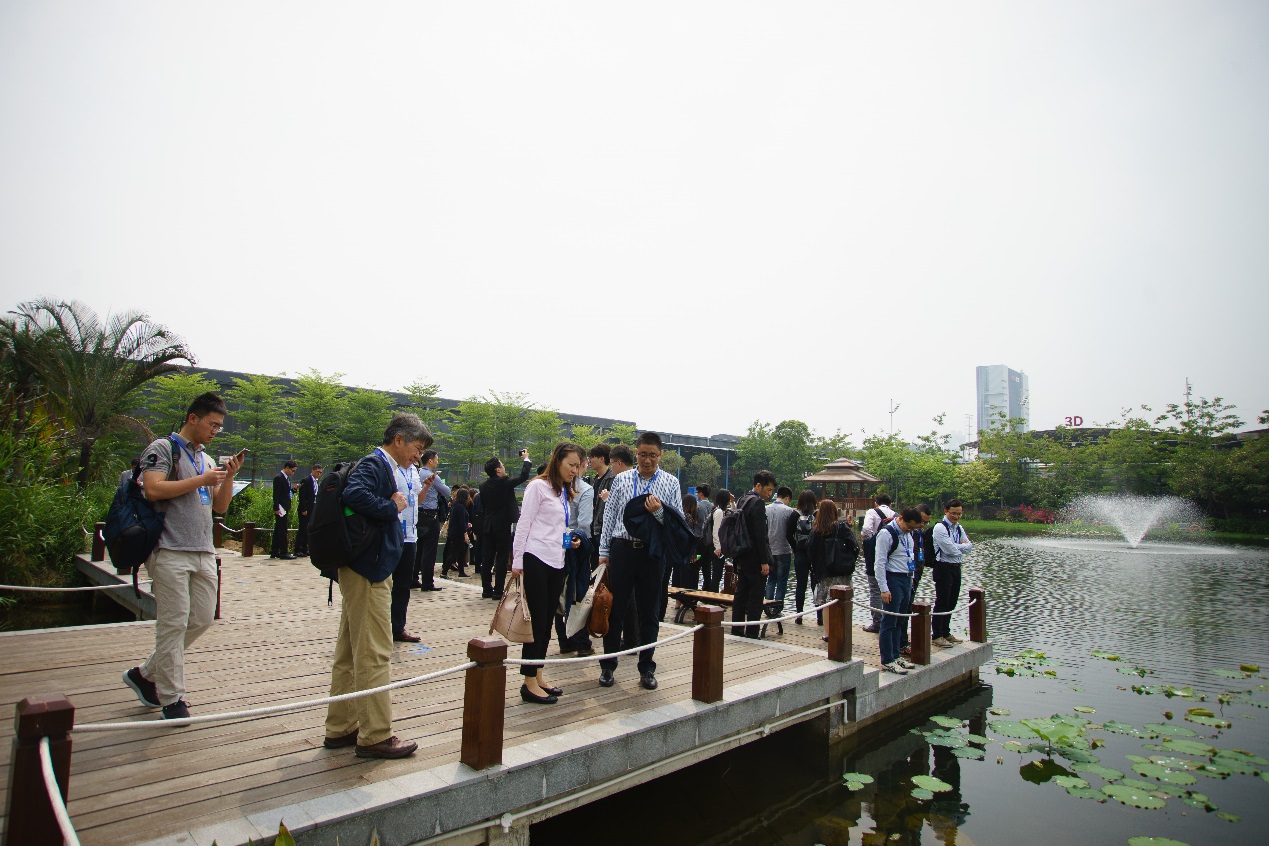 參觀海綿城市示范點(diǎn)